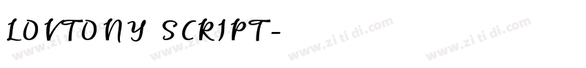 LOVTONY SCRIPT字体转换